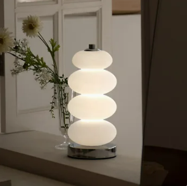Stacked Oval Table Lamp