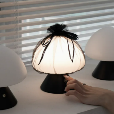 Mushroom Tulle Lamp