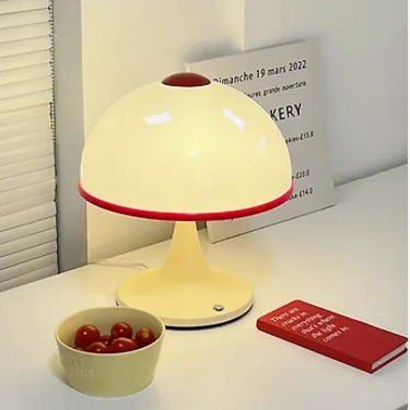 Retro Mushroom — Cream Red