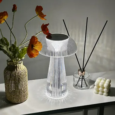 Crystal Mushroom Table Lamp