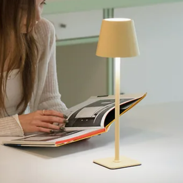 Slim Cordless Table Lamp Beige